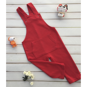 JARDINERO ROJO CON BOLSILLO