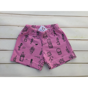 SHORT FUCSIA CON MACETAS
