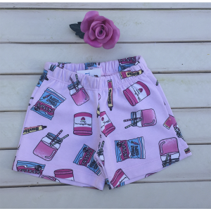 SHORT ROSA CON VASOS