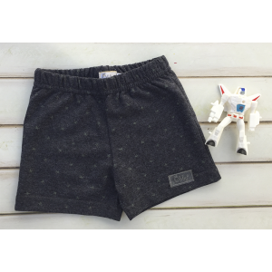 SHORT GRIS OSCURO CON PALMERITAS CHICAS
