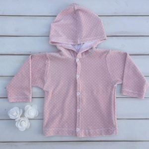 CAMPERA ROSA A LUNARES