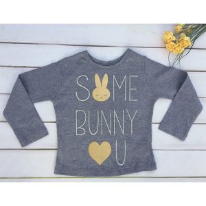 REMERA NENA SOME BUNNY CON GLITTER