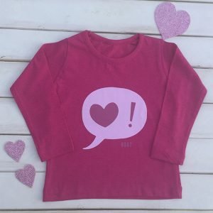 REMERA FUCSIA CORAZÓN !
