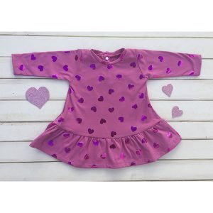 VESTIDO FOIL FUCSIA