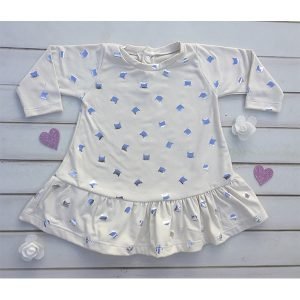 VESTIDO FOIL CREMA