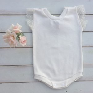 BODY FLY NATURAL CON MANGAS DE PLUMETI - Imagen 1