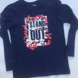 REMERA AZUL STAND OUT