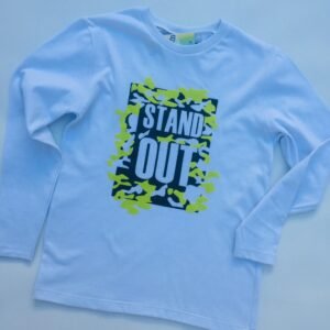 REMERA BLANCA STAND OUT