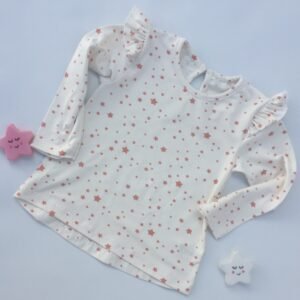 REMERA M/L CRUDA CON ESTRELLAS