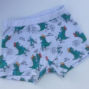 BOXER BLANCO CON DINOSAURIOS - Imagen 1