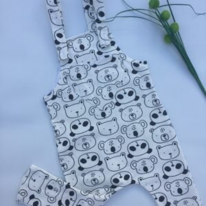JARDINERO BLANCO CON OSITOS NEGROS NGLS