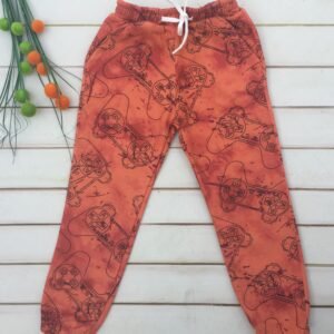 PANTALON NARANJA CON JOYSTIK LTTL MNNY