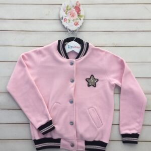 CAMPERA ROSA MICROPOLAR CON ESTRELLA BORDADA GCML